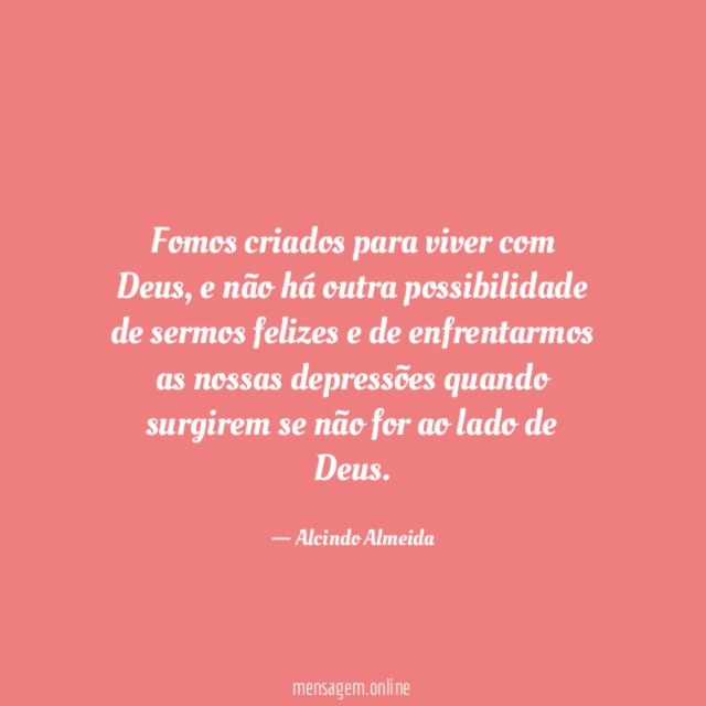 Fomos criados para viver com Deus