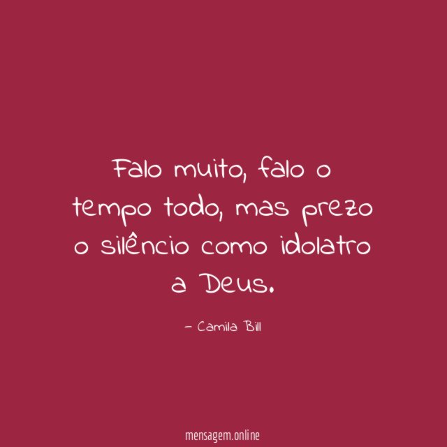 Falo muito