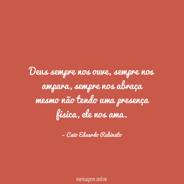 Deus sempre nos ouve