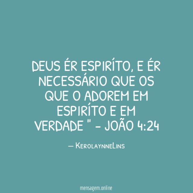 Deus ér espiríto