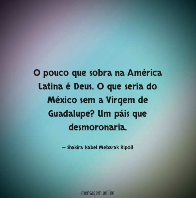 O pouco que sobra na América Latina é Deus