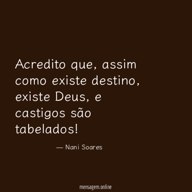 Acredito que