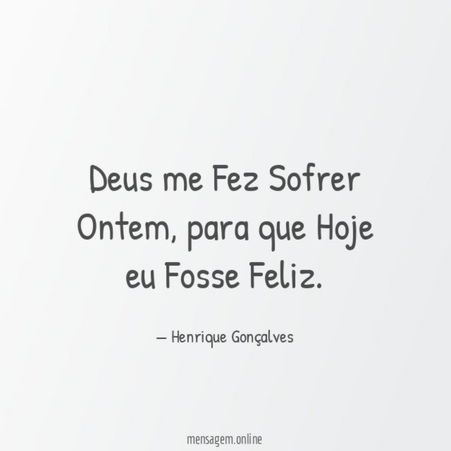 Deus me Fez Sofrer Ontem