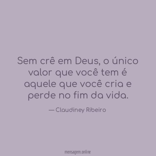 Sem crê em Deus
