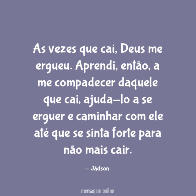 As vezes que caí