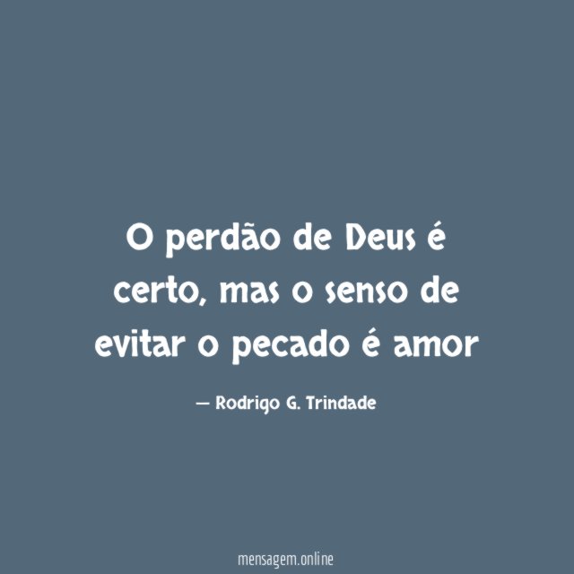 O perdão de Deus é certo
