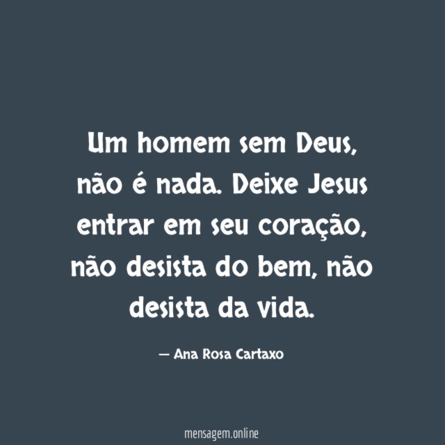 Um homem sem Deus