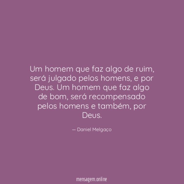 Um homem que faz algo de ruim
