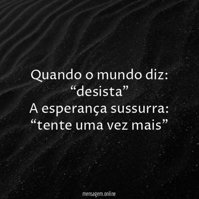 Tente uma vez mais