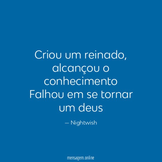 Criou um reinado