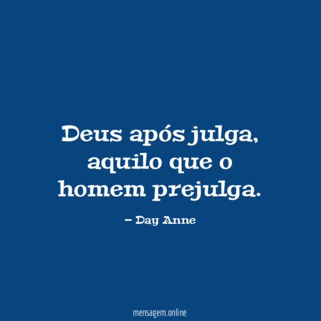 Deus após julga