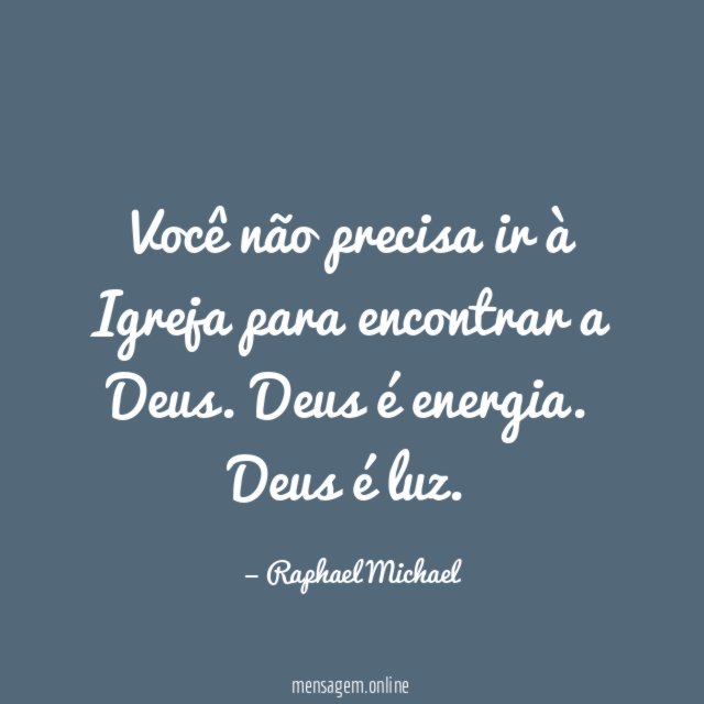 Você não precisa ir à Igreja para encontrar a Deus