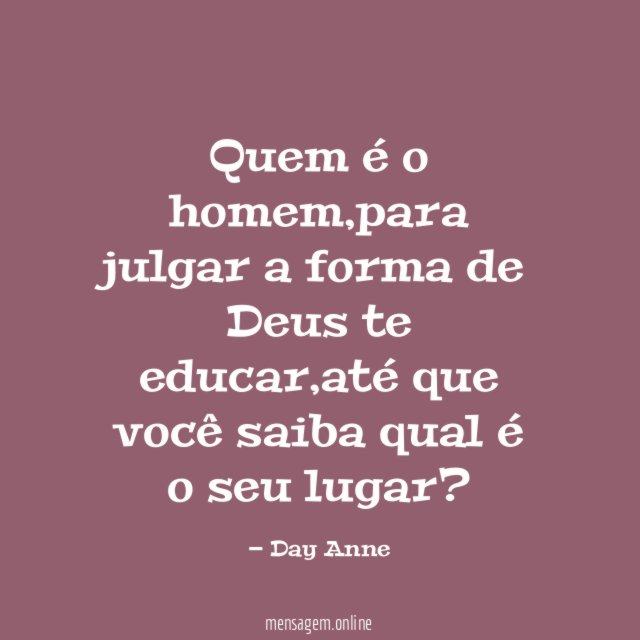 Quem é o homem