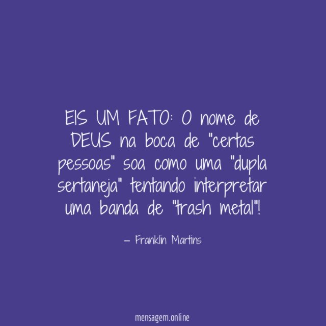 EIS UM FATO