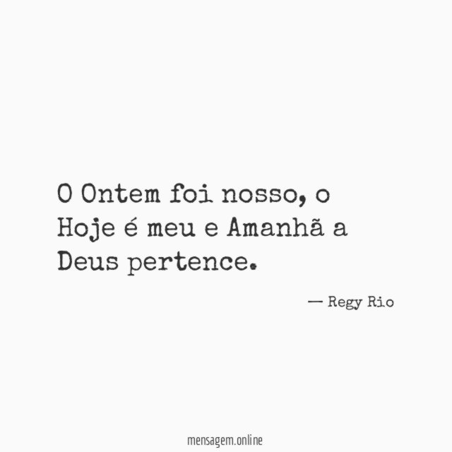 O Ontem foi nosso