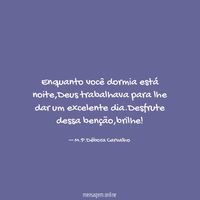 Enquanto você dormia está noite