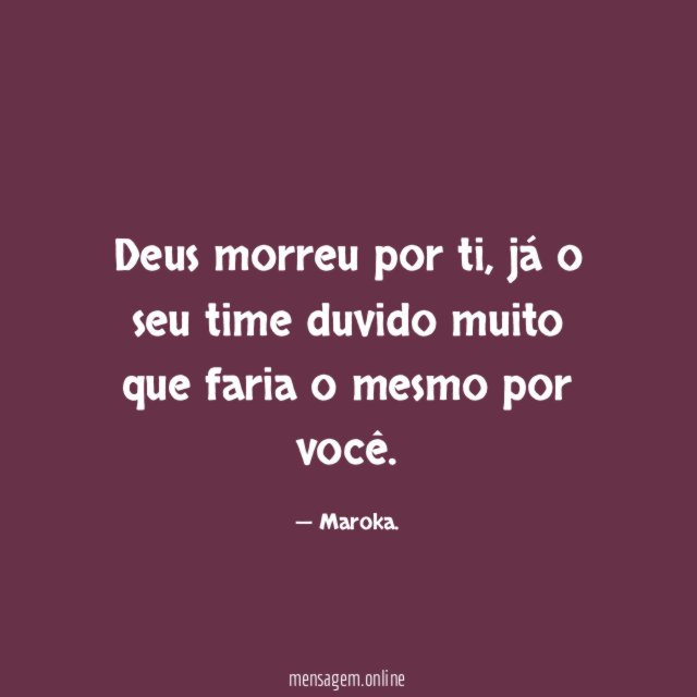 Deus morreu por ti