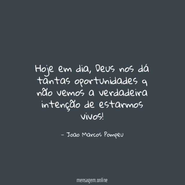 Hoje em dia