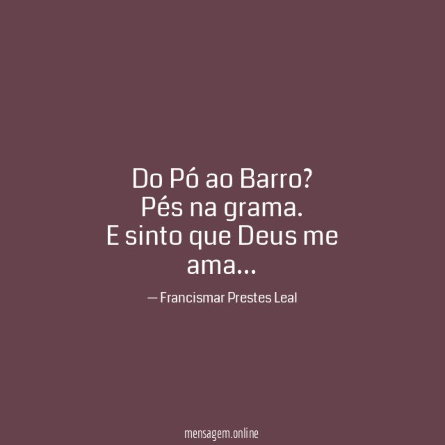 Do Pó ao Barro?