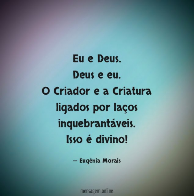 Eu e Deus