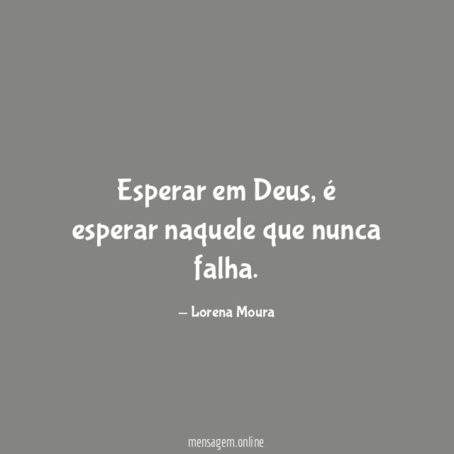 Esperar em Deus