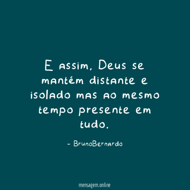 E assim