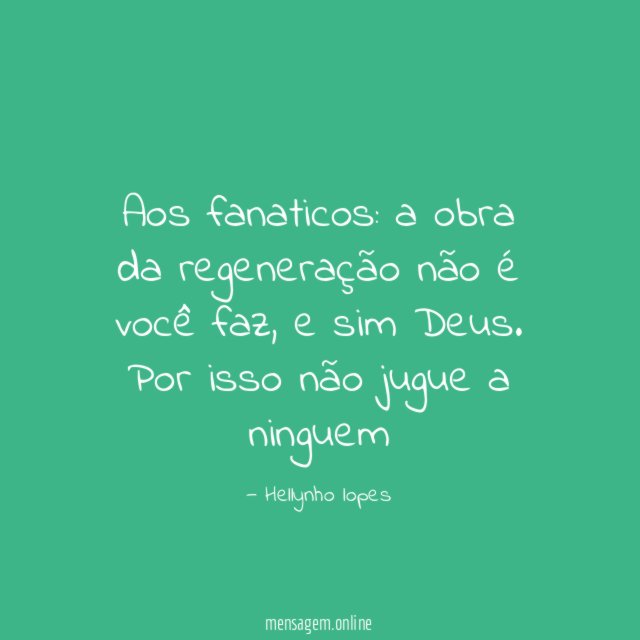 Aos fanaticos