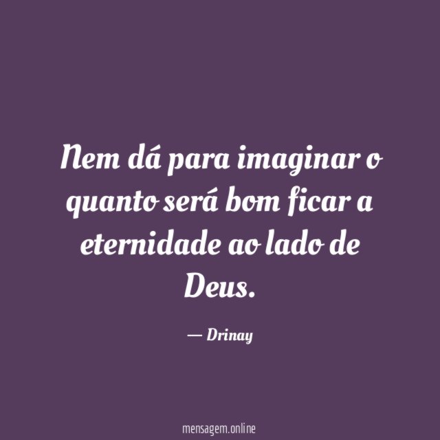 Nem dá para imaginar o quanto será bom
