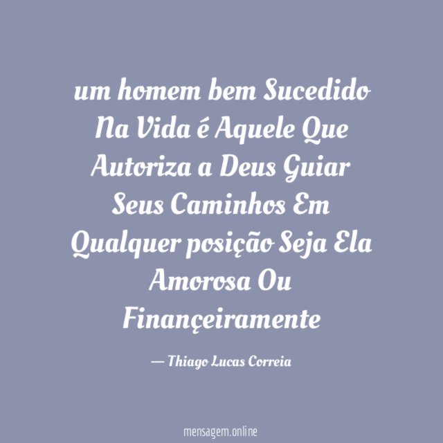 um homem bem Sucedido Na Vida é Aquele