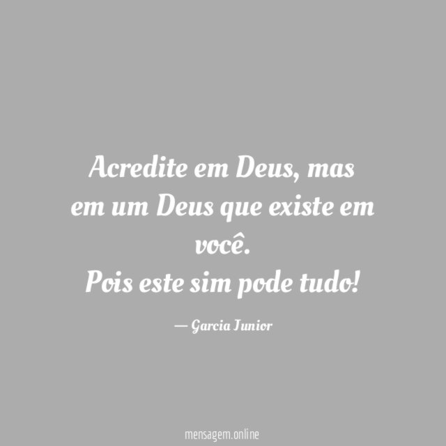Acredite em Deus