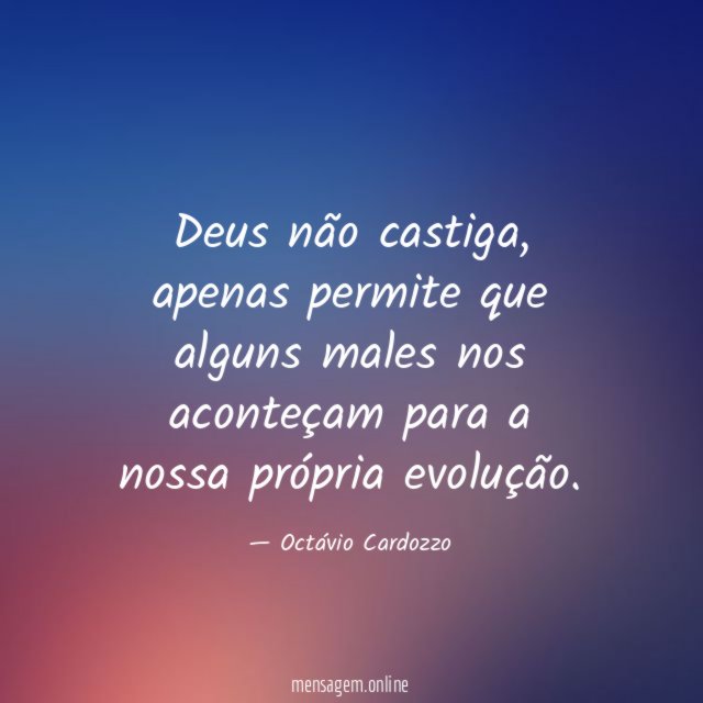 Deus não castiga