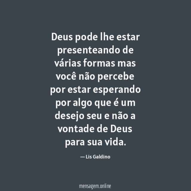 Deus pode lhe estar presenteando de várias formas