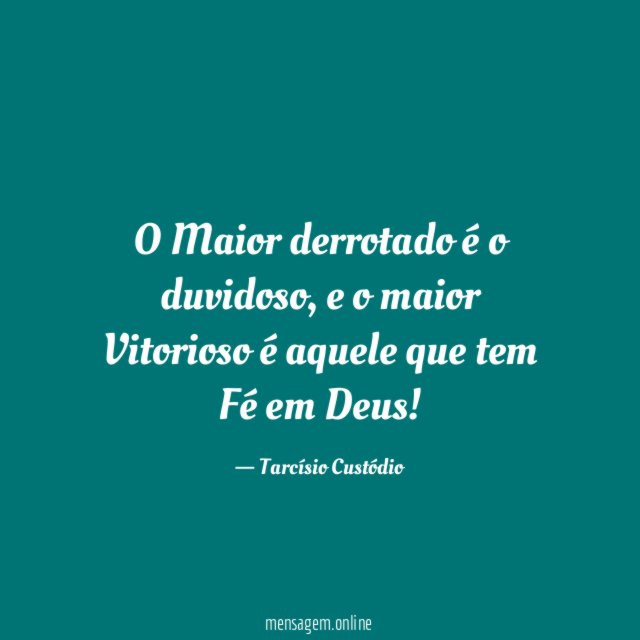 O Maior derrotado é o duvidoso