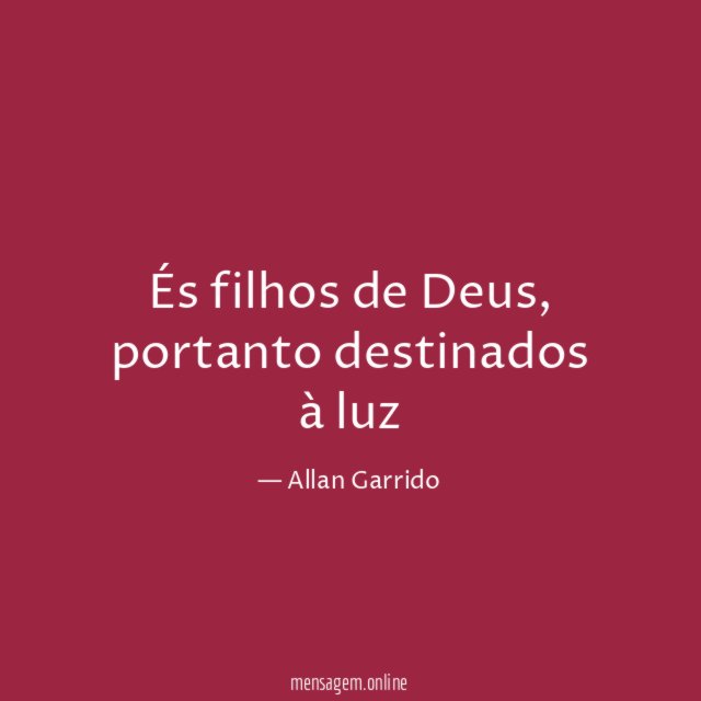 És filhos de Deus