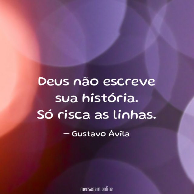 Deus não escreve sua história