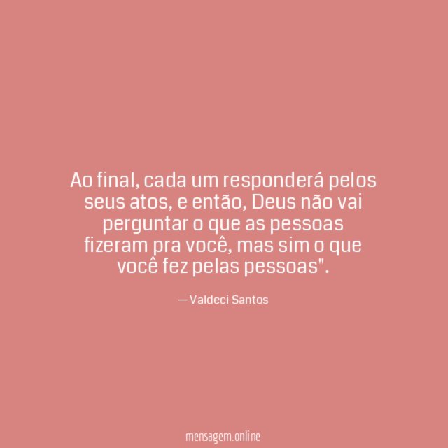 Ao final