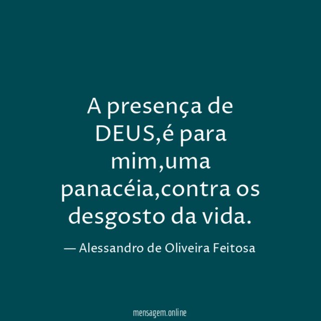 A presença de DEUS