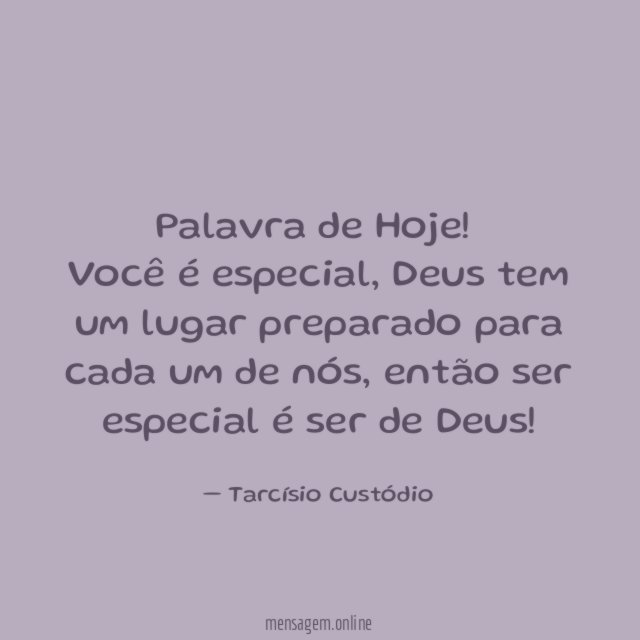 Palavra de Hoje