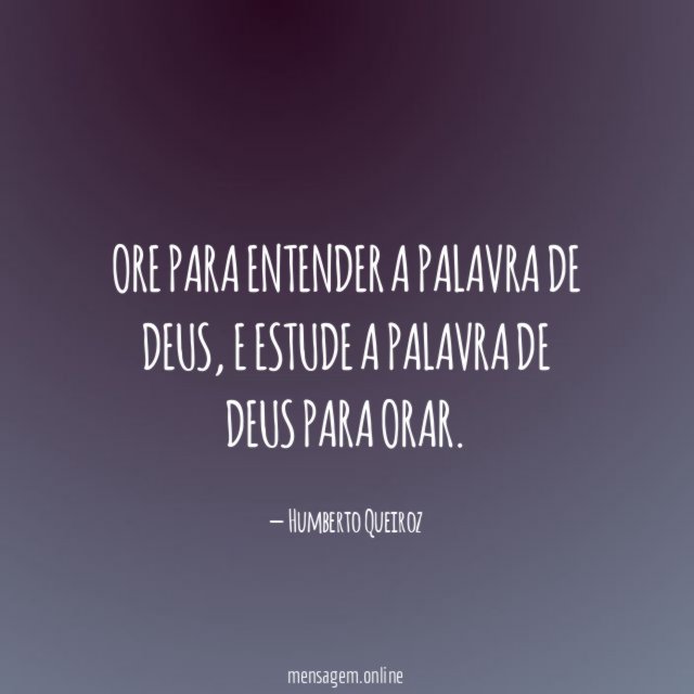 Ore para entender a Palavra de Deus