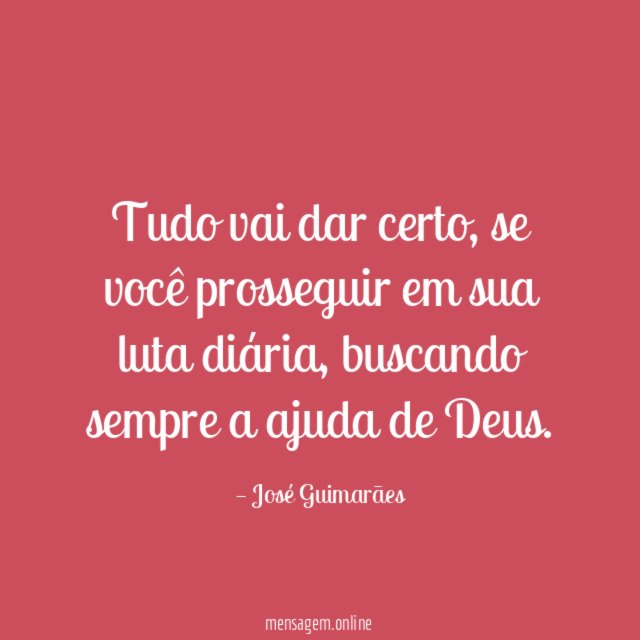 Tudo vai dar certo