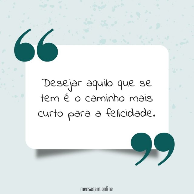 O caminho pra felicidade