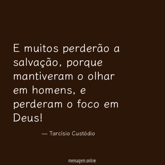 E muitos perderão a salvação