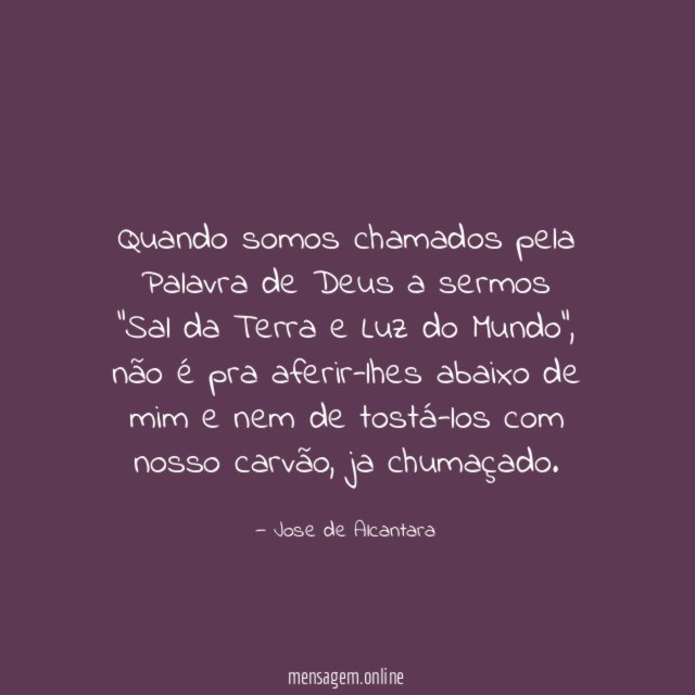 Quando somos chamados pela Palavra de Deus a