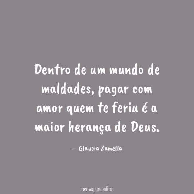 Dentro de um mundo de maldades