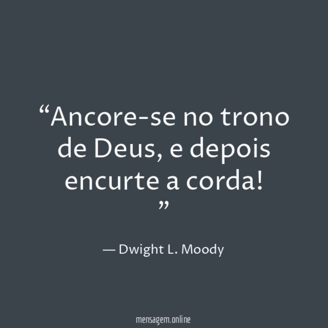 Ancore-se no trono de Deus