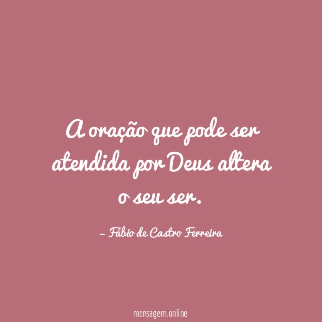 A oração que pode ser atendida por Deus