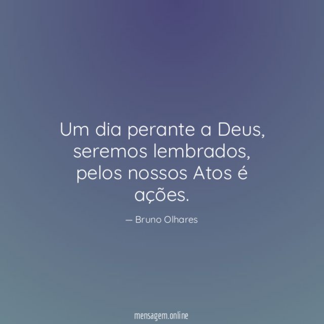 Um dia perante a Deus
