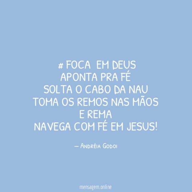 #FOCA em Deus Aponta pra Fé Solta o cabo da