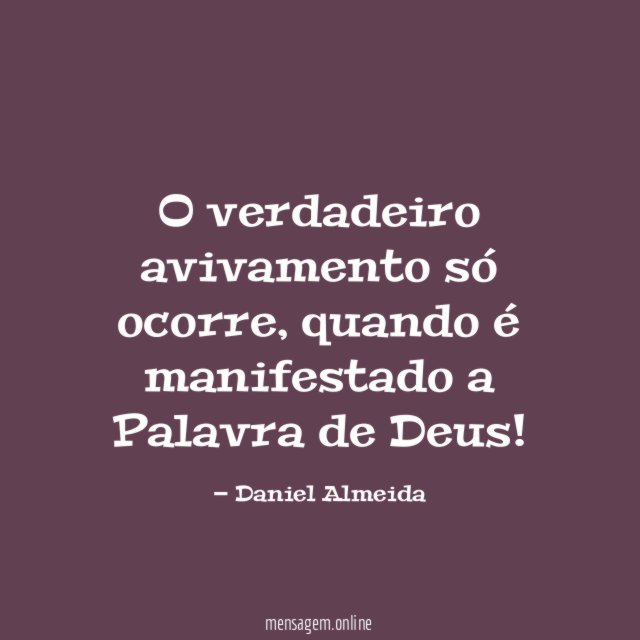 O verdadeiro avivamento só ocorre