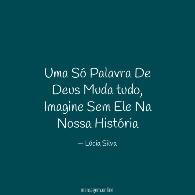 Uma Só Palavra De Deus Muda tudo